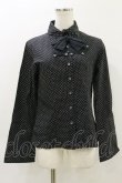 画像1: PEACE NOW / タイ付きドットブラウス M 黒 H-26-04-05-016-PU-BL-AK-ZH (1)