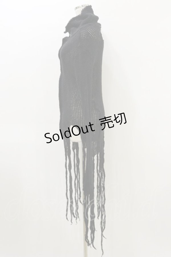 画像3: STIGMATA / ダメージニットボタンカーデ  黒 H-26-04-05-021-GO-TO-AK-ZH (3)