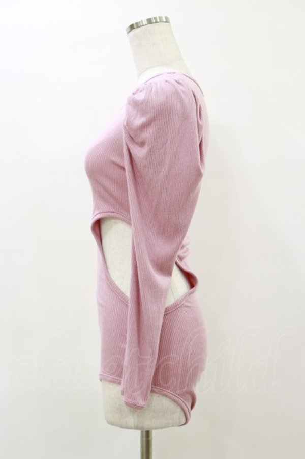 画像3: lilLilly / レオタードリブトップス  ピンク H-26-04-05-022-LO-TO-KB-ZH (3)