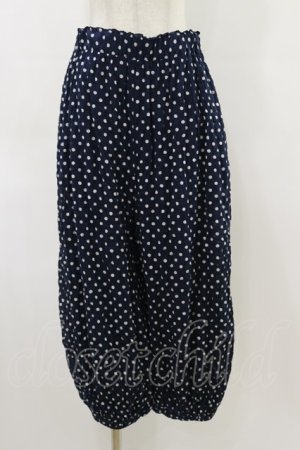 画像: Jane Marple Dans Le Salon / Polka dotsフラッフィーパンツ  ネイビー H-26-04-05-023-JM-PA-KB-ZH