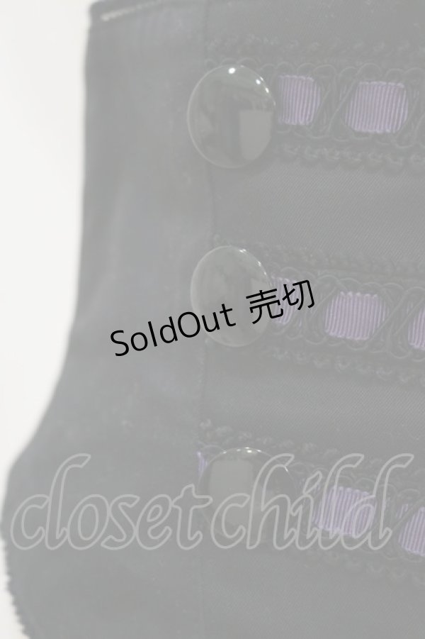 画像3: BPN / ナポレオンコルセット M 黒×紫 H-26-04-05-003-GO-ZA-AK-ZH (3)