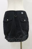 画像2: NOISE NOISE NOISE / ベルト付きデニムタイトスカート  黒 H-26-04-05-027-PU-SK-AK-ZH (2)