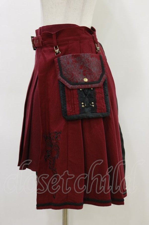 画像3: Desoro Works / 琉球浪漫物語ぷりーつすかーと  赤 H-26-04-05-035-GO-PA-AK-ZH (3)