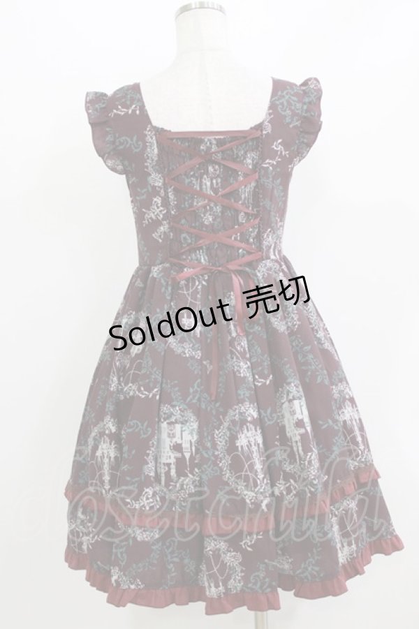 画像3: axes femme / サークルメルヘン柄チュニ M ボルドー H-26-04-06-024-AX-OP-NS-ZH (3)