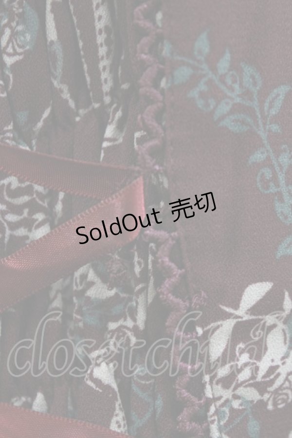 画像6: axes femme / サークルメルヘン柄チュニ M ボルドー H-26-04-06-024-AX-OP-NS-ZH (6)