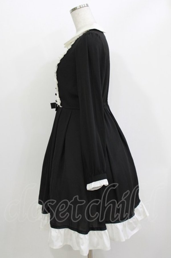 画像2: axes femme POETIQUE / ヨーク切替ワンピース M ブラック H-26-04-06-025-AX-OP-NS-ZH (2)