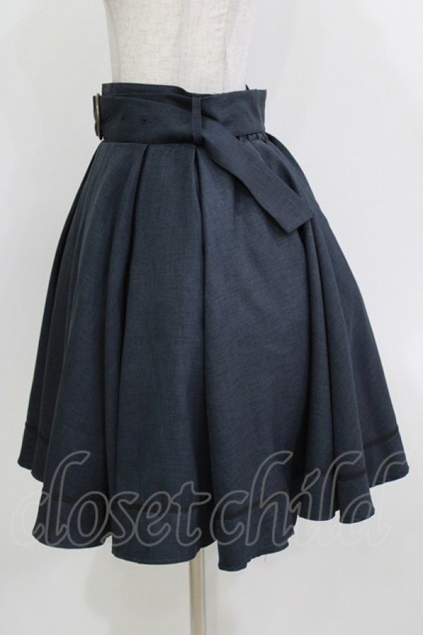 画像2: Kurumi Collaboration / フレアマリンアカデミアスカート L ネイビー H-26-04-06-027-GO-SK-NS-ZH (2)