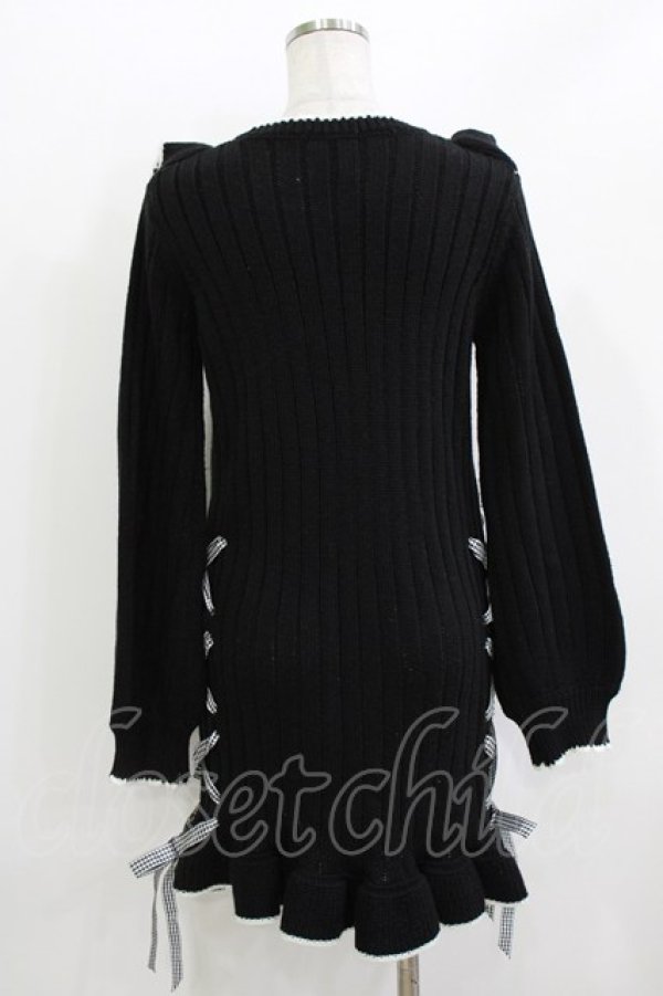 画像3: DearMyLove / クロミニットワンピース M ブラック H-26-04-06-029-EL-OP-NS-ZH (3)