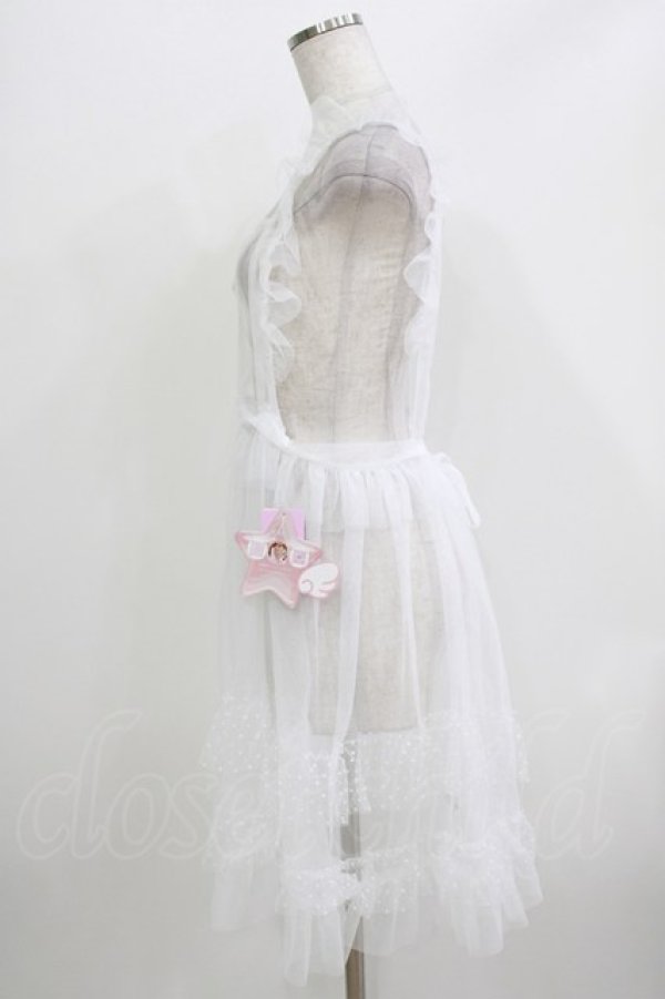 画像2: virally / 星名桜子/HSN*ドットフリルエプロン M オフ H-26-04-06-033-PU-OP-NS-ZH (2)