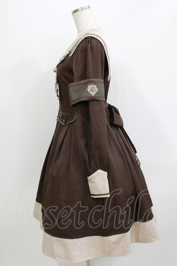 画像2: Amavel / Antique Emblemワンピース Free ブラウン H-26-04-06-004-CA-OP-NS-ZH (2)