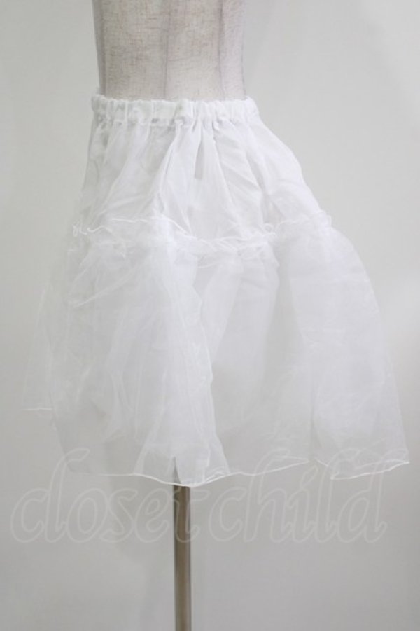 画像2: Catherine Cottage / オーガンジーパニエ Free/42cm丈 オフ H-26-04-06-034-LO-SK-NS-ZH (2)