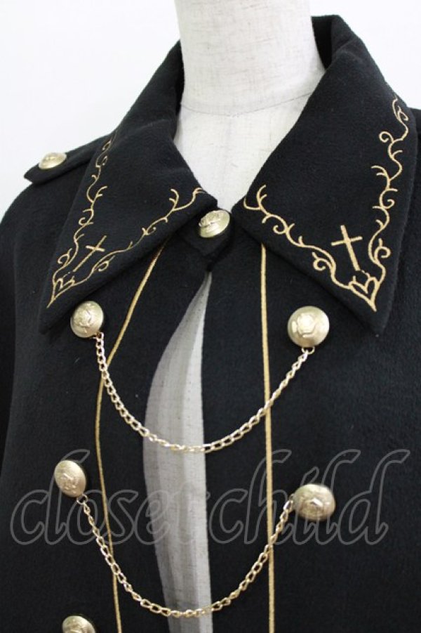 画像4: To Alice / 魔法学園マントコート M ブラック H-26-04-06-035-LO-CO-NS-ZH (4)