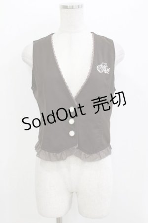 画像: axes femme POETIQUE / 懐中時計刺繍ベスト M ブラウン H-26-04-06-036-AX-TO-NS-ZH