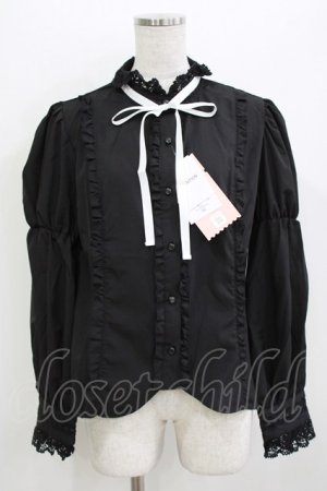 画像: Eri Aino's collaboration / シャーロットの水曜日ブラウス LL ブラック H-26-04-06-038-PU-BL-NS-ZH
