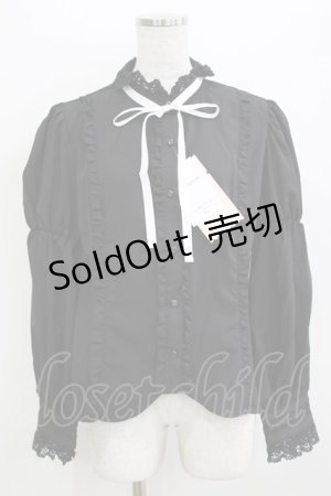 画像: Eri Aino's collaboration / シャーロットの水曜日ブラウス LL ブラック H-26-04-06-038-PU-BL-NS-ZH