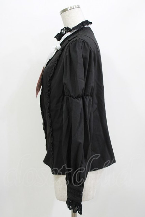 画像2: Eri Aino's collaboration / シャーロットの水曜日ブラウス LL ブラック H-26-04-06-038-PU-BL-NS-ZH (2)