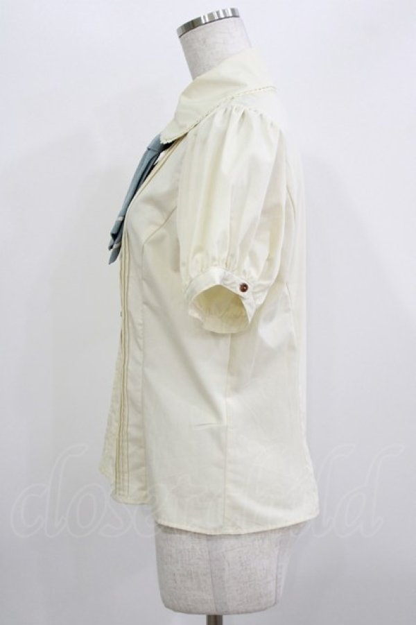 画像2: Kurumi Collaboration / マリンアカデミアブラウス L アイボリー H-26-04-06-039-GO-BL-NS-ZH (2)