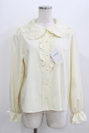 画像: m petit by misako / AM マルエリフリルブラウス M アイボリー H-26-04-06-040-LO-BL-NS-ZH