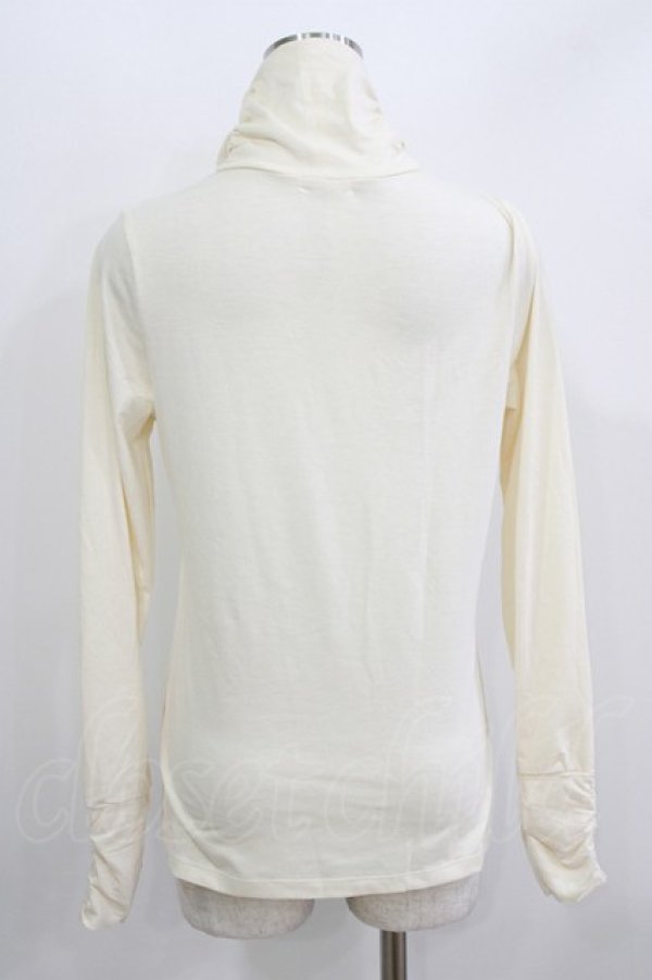 画像3: axes femme / ブレード配色ハイネックカットソー M 生成り H-26-04-06-044-AX-TO-NS-ZH (3)