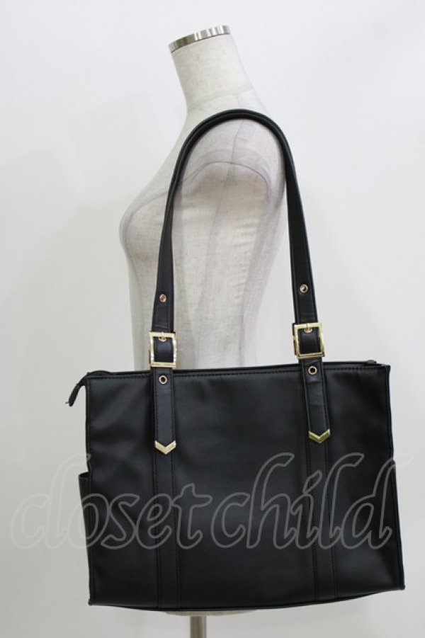 画像2: Amavel / Royal Crownトートバッグ  ブラック H-26-04-06-045-CA-BG-NS-ZH (2)