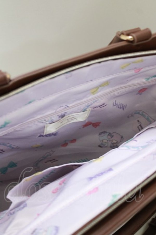 画像4: m petit by misako / サンリオキャラクターズコラボ キキララショルダーバッグ  ブラウン H-26-04-06-047-LO-BG-NS-ZH (4)