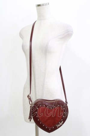 画像: axes femme POETIQUE / ハートポシェット  ワイン H-26-04-06-048-AX-BG-NS-ZH