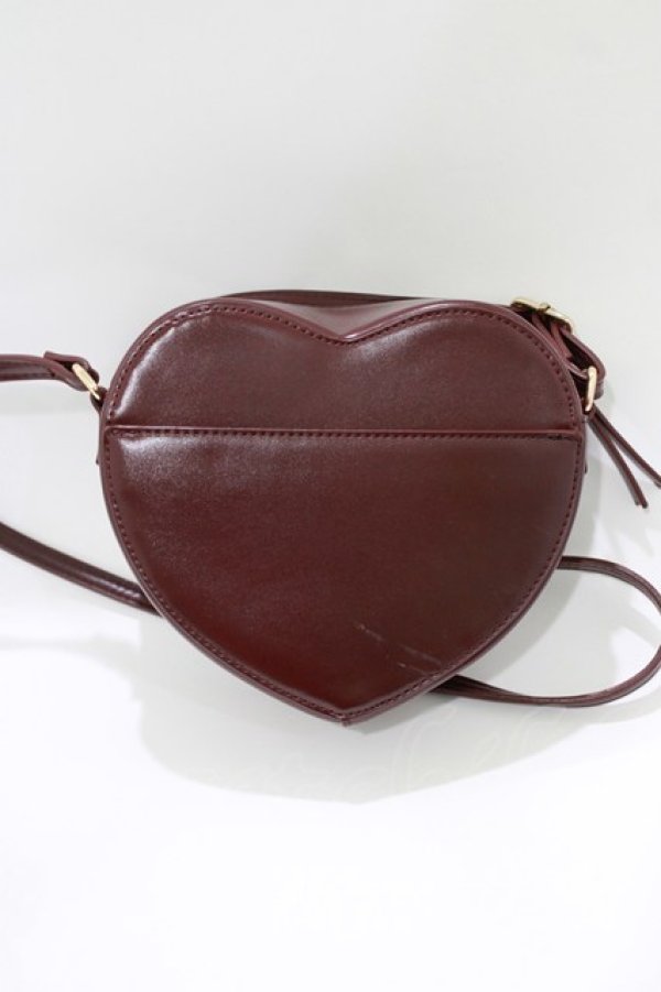 画像2: axes femme POETIQUE / ハートポシェット  ワイン H-26-04-06-048-AX-BG-NS-ZH (2)
