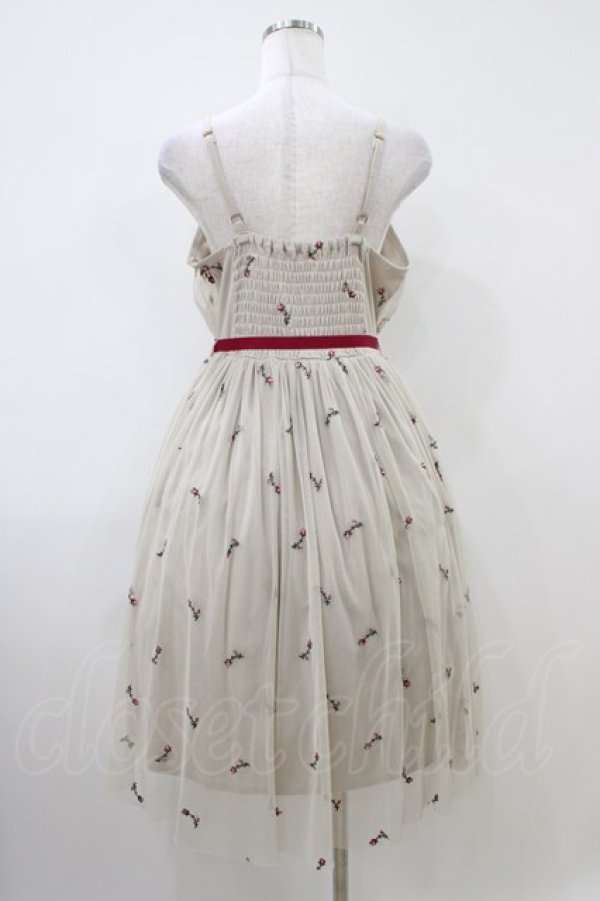 画像2: F i.n.t / ローズ総刺繍チュールワンピース Free BEIGE H-26-04-06-1031-0-OP-NS-ZH (2)