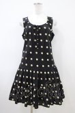 画像1: Franche Lippee / ドットワンピース M ブラック H-26-04-06-1033-LO-OP-NS-ZH (1)