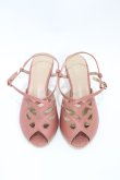 画像1: an another angelus / レースカットワークサンダル L/24.5cm~25cm PINK H-26-04-06-1004-CA-SH-NS-ZH (1)