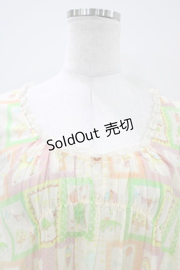 画像3: Cherir la femme / うんどう会ワンピース M アイボリー H-26-04-06-1035-LO-OP-NS-ZH (3)