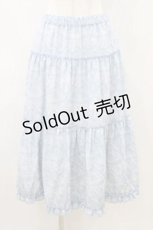 画像: m petit by misako / NINA'S RVパニエスカート LL サックス/アイボリー リバーシブル H-26-04-06-1036-LO-SK-NS-ZH