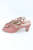 画像2: an another angelus / レースカットワークサンダル L/24.5cm~25cm PINK H-26-04-06-1004-CA-SH-NS-ZH (2)