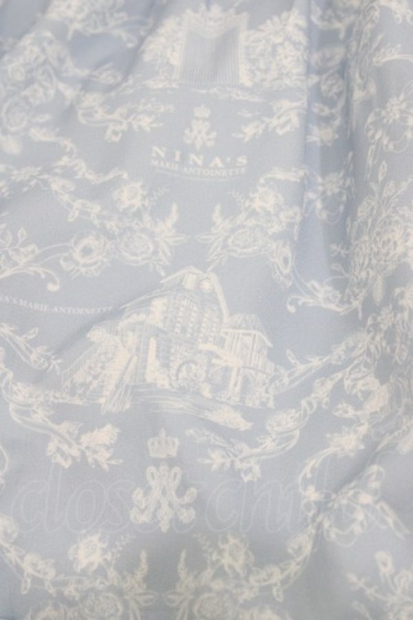 画像5: m petit by misako / NINA'S RVパニエスカート LL サックス/アイボリー リバーシブル H-26-04-06-1036-LO-SK-NS-ZH (5)