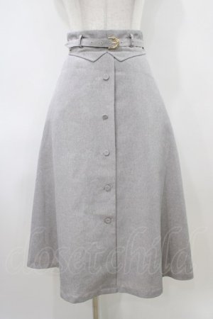 画像: an another angelus / ベルト付きペプラムフレアースカート Free CHARCOAL H-26-04-06-1037-CA-SK-NS-ZH