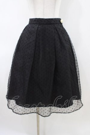 画像: an another angelus / ドットオーガンジータックスカート Free BLACK H-26-04-06-1040-CA-SK-NS-ZH