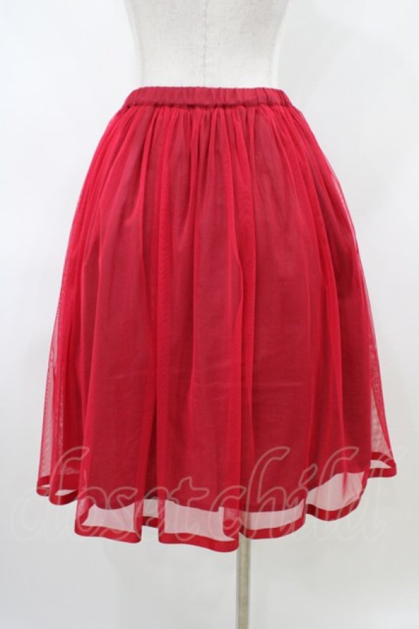 画像2: Fi.n.t / チュールスカート Free RED H-26-04-06-1041-CA-SK-NS-ZH (2)