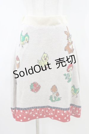 画像: Franche Lippee / オリプリスカート M オフ/レッドドット H-26-04-06-1042-LO-SK-NS-ZH