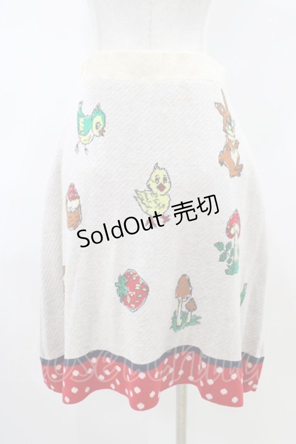 画像2: Franche Lippee / オリプリスカート M オフ/レッドドット H-26-04-06-1042-LO-SK-NS-ZH (2)