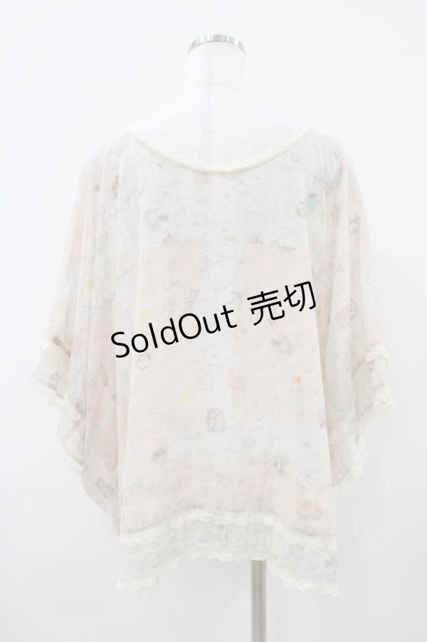 画像2: Cherir la femme / オリプリブラウス M ピンク H-26-04-06-1046-LO-BL-NS-ZH (2)