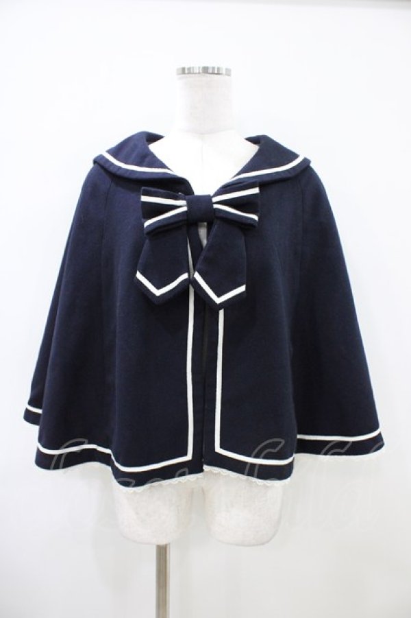 画像1: Secret Honey / セーラーマント Free ネイビー H-26-04-06-1048-CA-CO-NS-ZH (1)