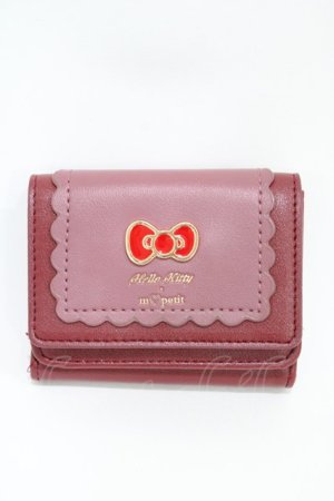 画像: m petit by misako / サンリオキャラクターズコラボ/ハローキティ/折財布  レッド H-26-04-06-1006-LO-ZA-NS-ZH