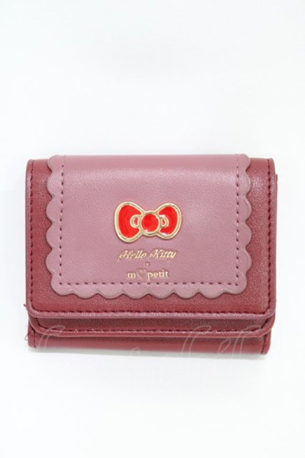 画像1: m petit by misako / サンリオキャラクターズコラボ/ハローキティ/折財布  レッド H-26-04-06-1006-LO-ZA-NS-ZH (1)
