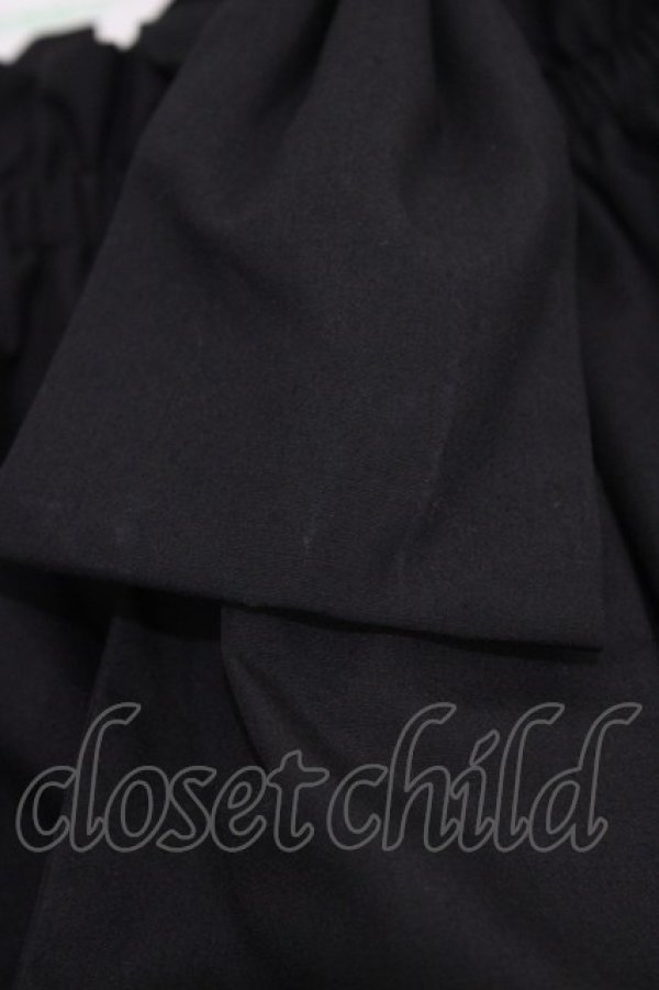 画像3: an another angelus / ビッグリボンオフショルブラウス Free BLACK H-26-04-06-1050-CA-BL-NS-ZH (3)