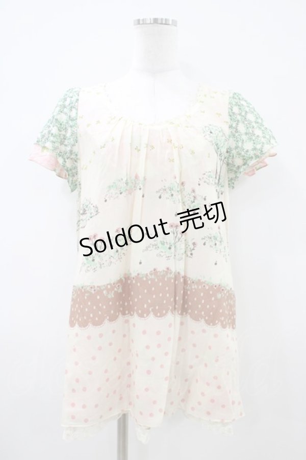 画像3: Cherir la femme / リバーシブルトップス M アイボリー H-26-04-06-1054-LO-TO-NS-ZH (3)