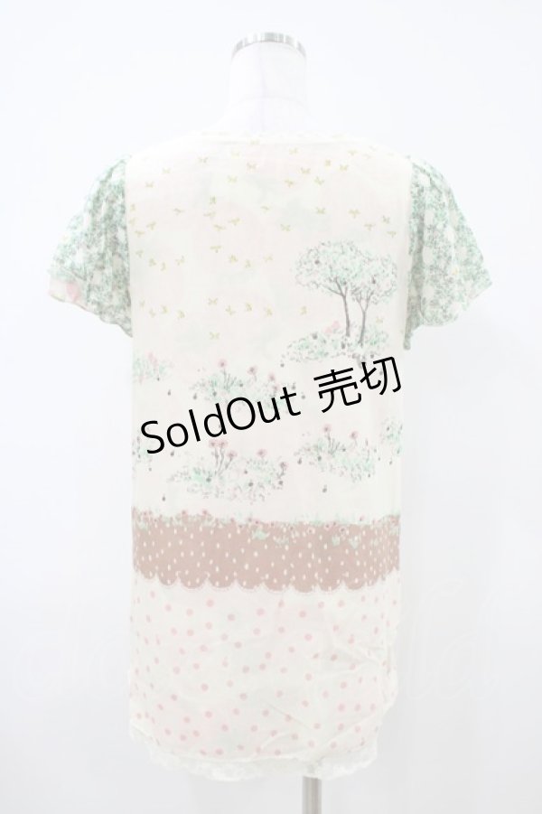 画像4: Cherir la femme / リバーシブルトップス M アイボリー H-26-04-06-1054-LO-TO-NS-ZH (4)