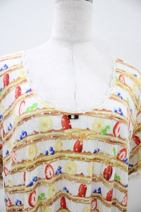 画像3: Franche Lippee / オリプリトップス M ケーキ柄 H-26-04-06-1055-LO-TO-NS-ZH (3)