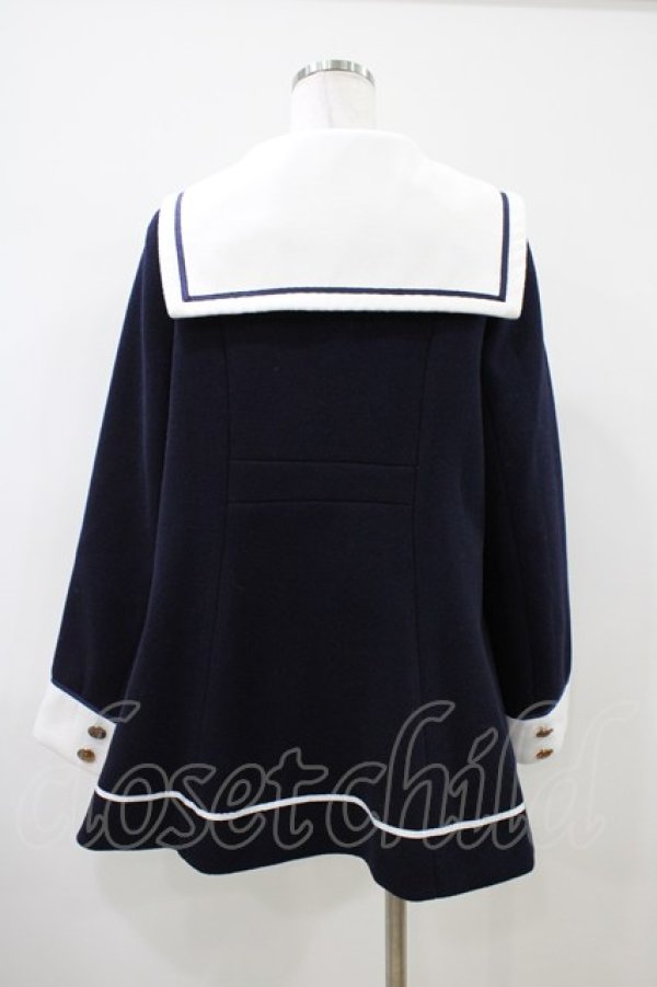 画像2: Amavel / セーラーフレアコート Free ネイビー H-26-04-06-1061-CA-CO-NS-ZH (2)