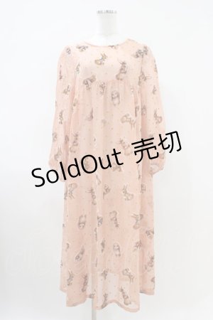 画像: Franche Lippee / バニーワンピース M ピンク H-26-04-06-1008-LO-OP-NS-ZH