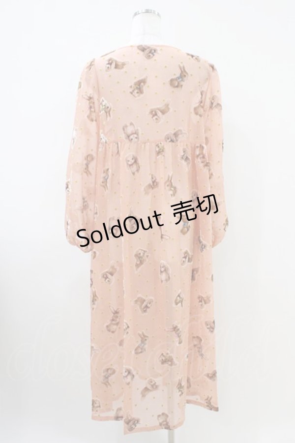 画像2: Franche Lippee / バニーワンピース M ピンク H-26-04-06-1008-LO-OP-NS-ZH (2)